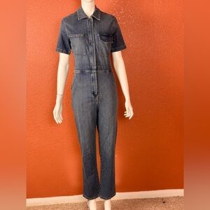 RIVET.UTILITY Classic Blue Women's Denim Overalls Size Medium